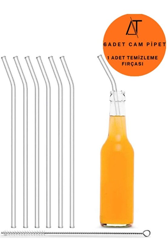 6lı Cam Pipet Ve 1 Adet Temizleme Fırçası 1. Kalite Cam Pipet Set