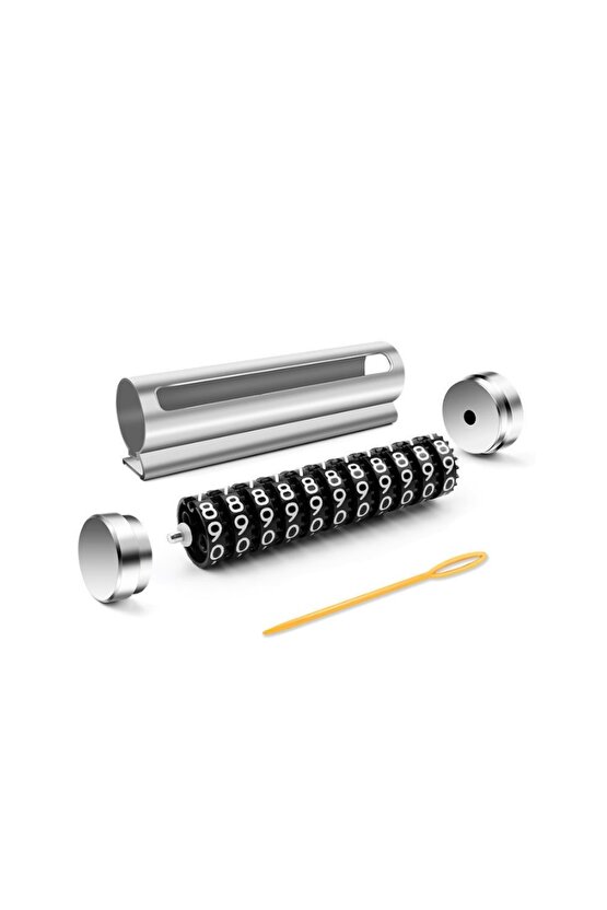 METAL KASA ÇEVİRMELİ ARAÇ İÇİ TELEFON NUMARATİK NUMARATÖR PARKMATİK GÜMÜŞ RENK