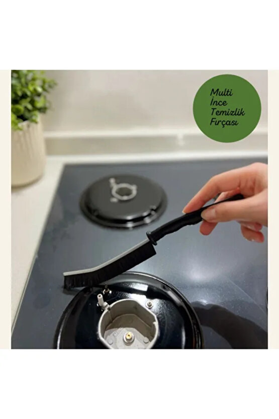 3 Adet Dayanıklı Sert Kıllı Çok Amaçlı İnce Temizlik Fırçası Derz Banyo Mutfak Lavabo Detay Temizlik