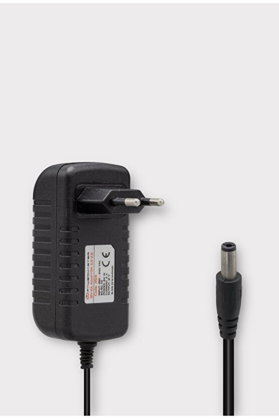 12V 2A 5.5x2.5 mm Uçlu Plastik Kasa Priz Tipi Adaptör