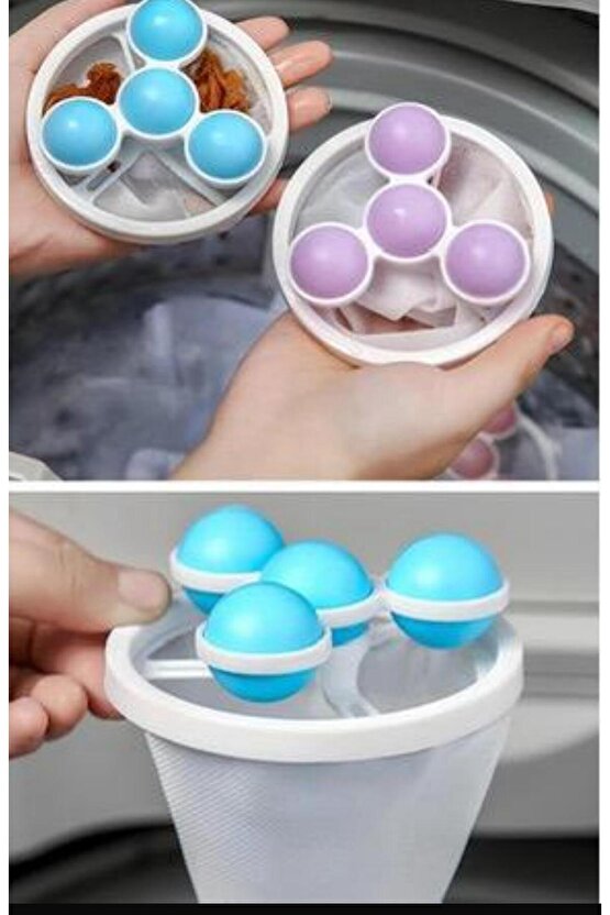 3 Adet Çamaşır Yıkama Topu Tüy ve Kıl Toplayıcı