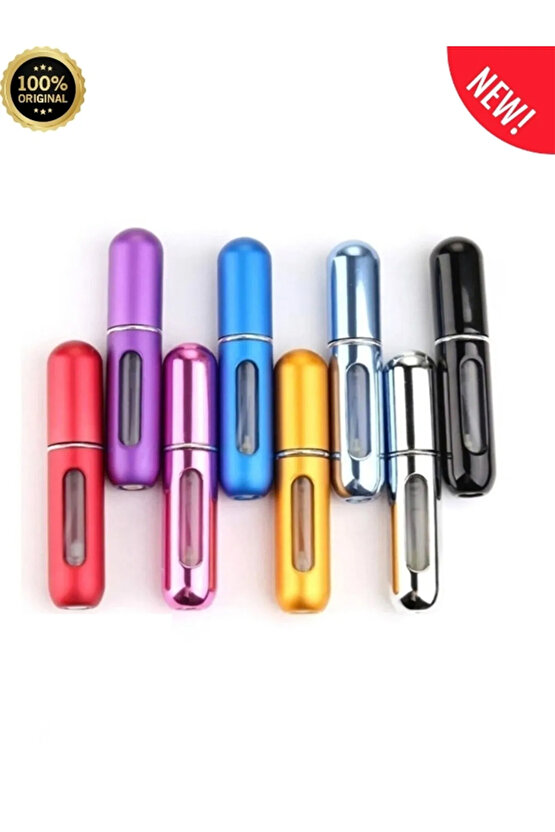 Parfüm Şişesi Çanta Içi Mini Doldurulabilir Seyahat Cep Yedek Parfüm Şişesi 5 ml 1 ADET