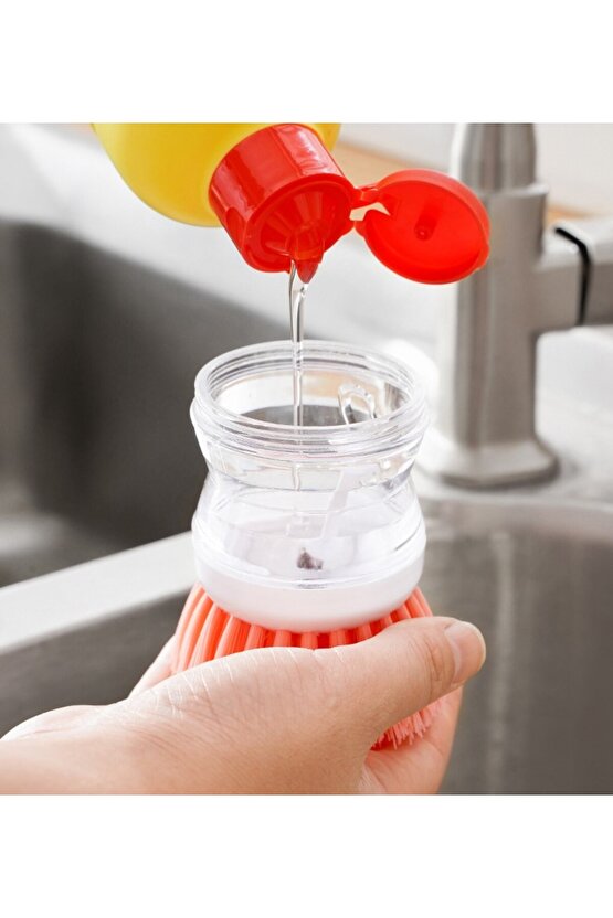 Deterjan Hazneli Bulaşık Yıkama Fırçası