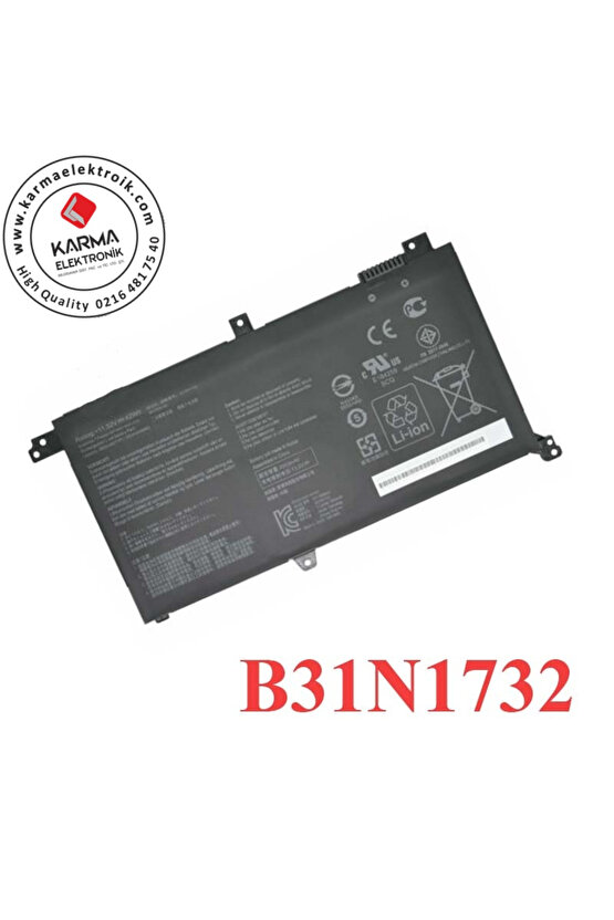 Asus VivoBook 15 X571GT-BQ103A12 uyumlu Notebook Bataryası, Laptop Pili