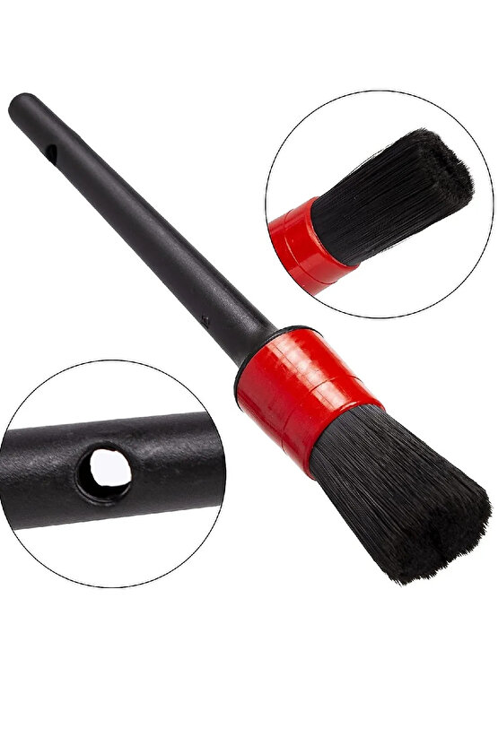 Oto Detay Fırçası Seti 5li Kaliteli Detaylı Farklı Boyutlar, Premium Seri 5Li Araba Fırçası