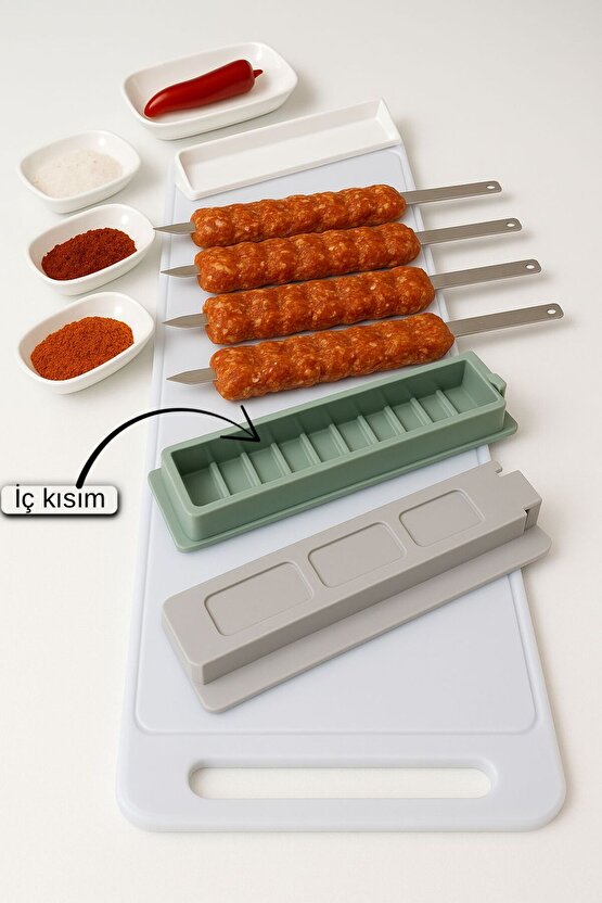 Tekli Pratik Kebap Şekillendirici – 32 cm Et Kalıp Aparatı