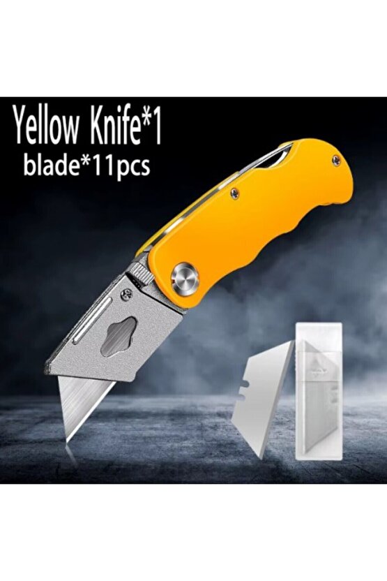 Çok Amaçlı Halı Maket Bıçağı Alçıpan Falçata Katlanabilir Maket Bıçağı Halı Kesme Aleti