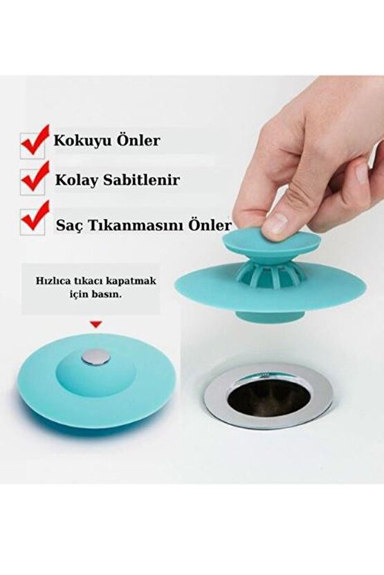 Slikon Lavabo Ve Küvet Gider Tıkacı, Lavabo Süzgeci
