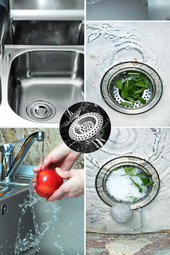 ( 2 Adet ) Mutfak Lavabo Küvet Banyo Tıkacı Ev Ofis Stüdyo Banyo Gider Tıpası Kapağı Tıkaç Süzgeç