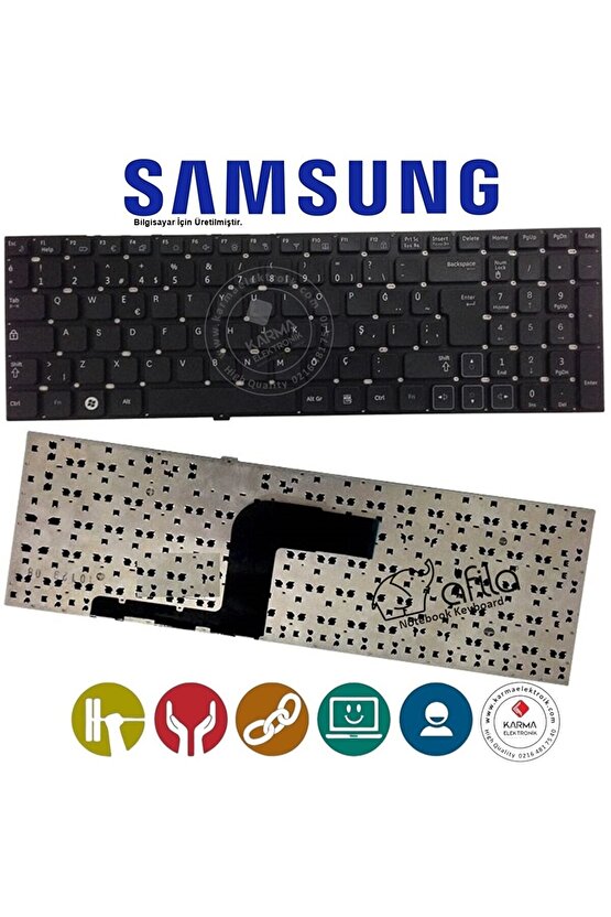 Samsung NP-E5510 Notebook Klavyesi, Laprop Tuş Takımı Siyah TR