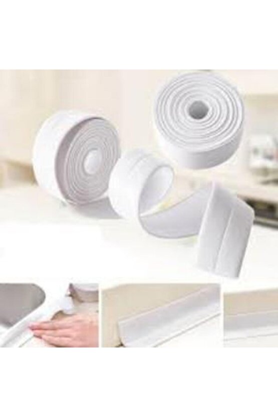 Aveo 1 Adet Su Sızdırmaz Bant Nem Küf Önleyici Lavabo Evye Küvet Kenar Bandı