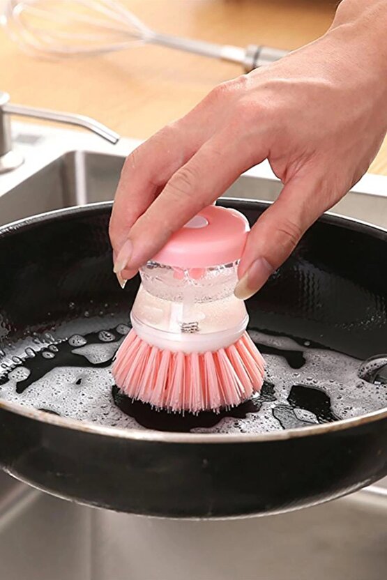 Deterjan Hazneli Bulaşık Yıkama Fırçası – Bulaşık Süngeri Ve Fırçası