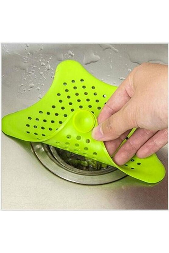Yıldız Şeklinde Vantuzlu Lavabo Ve Küvet Tıkacı Süzgeç