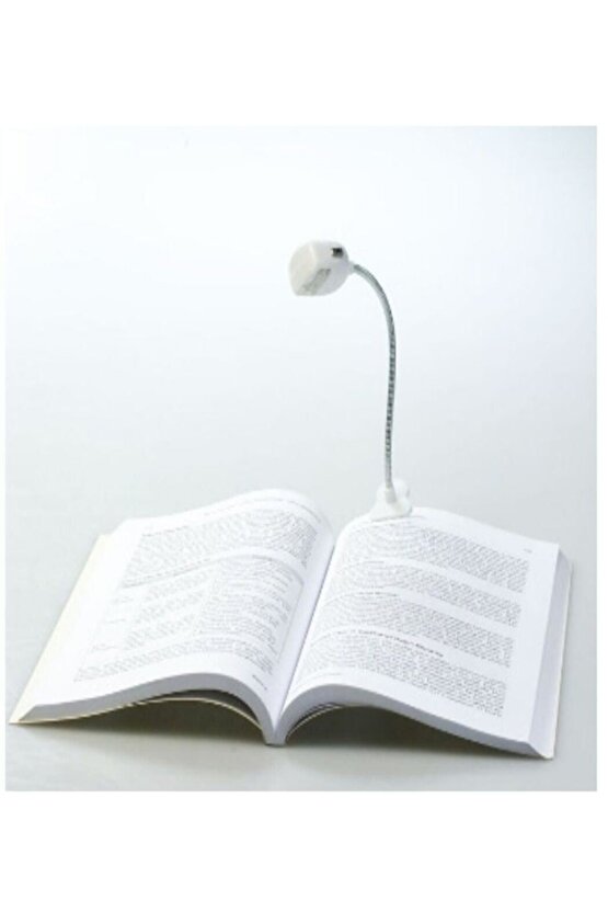 Mandallı Pilli Ledli Kitap Okuma Ve Aydınlatma Lambası