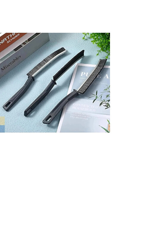 3 Adet Çok Amaçlı  Temizlik Fırçası Derz Arası Banyo Mutfak Lavabo Detay Temizleme Fırça