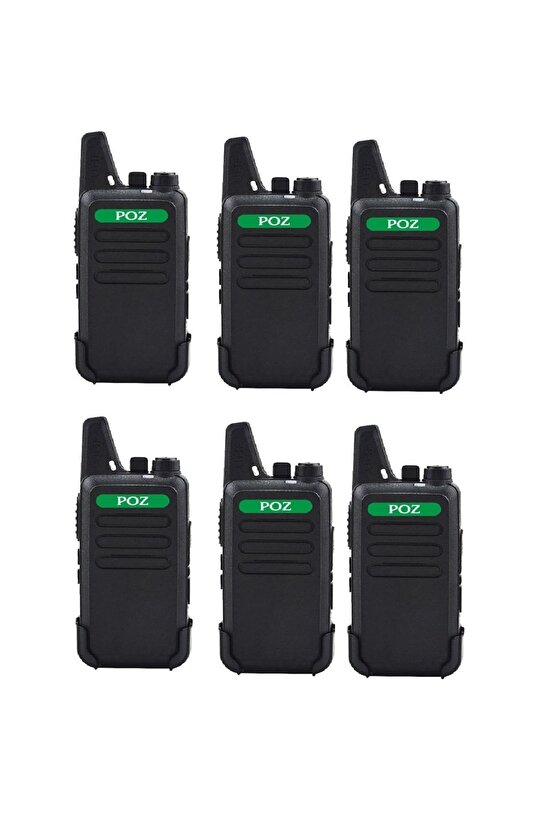 6 ADET Pmr 446 TYPE-C SARJ El Telsizi Wln Kulaklık Telsiz Tam Takım