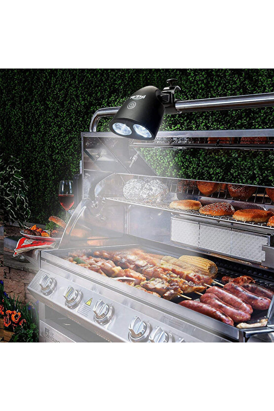 Ucz Sn-20308 Pilli Bisiklet Fari 10 Ledli Mangal - Kamp Lambasi (450 LÜMEN - 4 WATT)