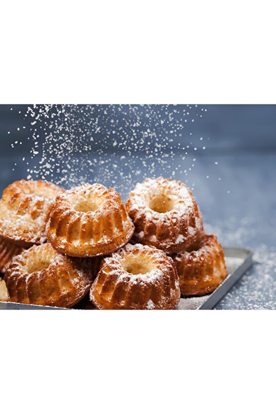 Mini Silikon Muffin Yanmaz Kek Kalıbı 12 Li