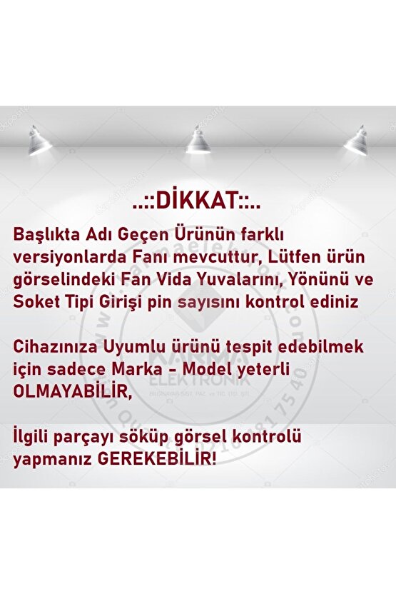 HP 15-da, 15-db Serisi Notebook Fan (Ver.2)