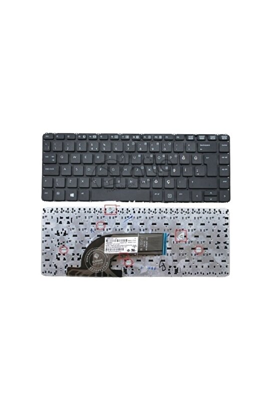 Hp Probook 440 G1 640 G1 Notebook Klavyesi - Siyah - Tr