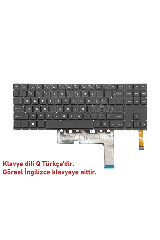 Omen 15-en1001nt 39c75ea Notebook Klavye Siyah Tr Rgb Işıklı