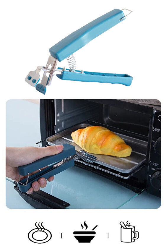 Sıcak Tencere Tava Tepsi Tutacağı Silikon Başlıklı Tencere Tava Tutucu Künefe Tabağı Tutucu