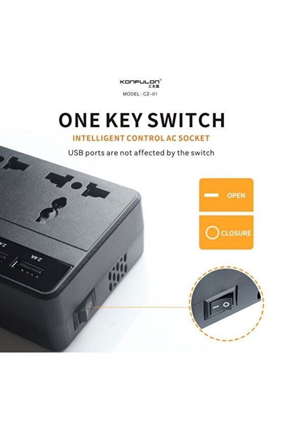 Kamyon TIR Otobüs Karavan Tipi 220 Volt Elektrik çevirici 200 Watt invertör Ters Trafo Şarj Soketi