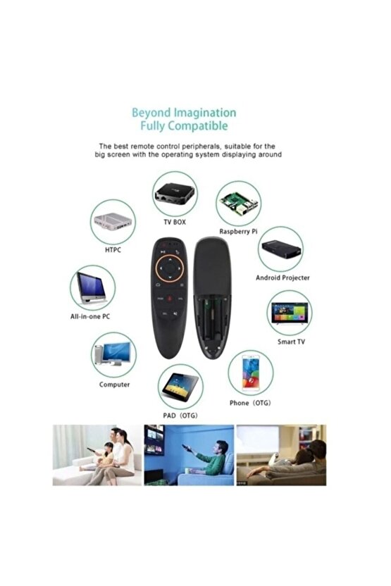 Air Mini Harekete Duyarlı Mause Uzaktan Kumanda 2.4g Wireles Desteği