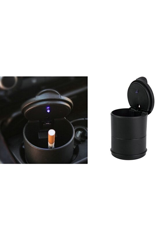 Wildlebend Araç Içi Küllük: Led Işıklı + Kapaklı Araba Küllüğü
