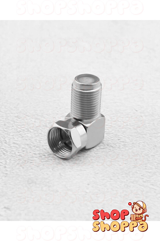 2 ADET 90 Derece F L Konnektör, Uydu Kablosu Ucu, Hızlı F konnektörden F konnektöre L adaptör