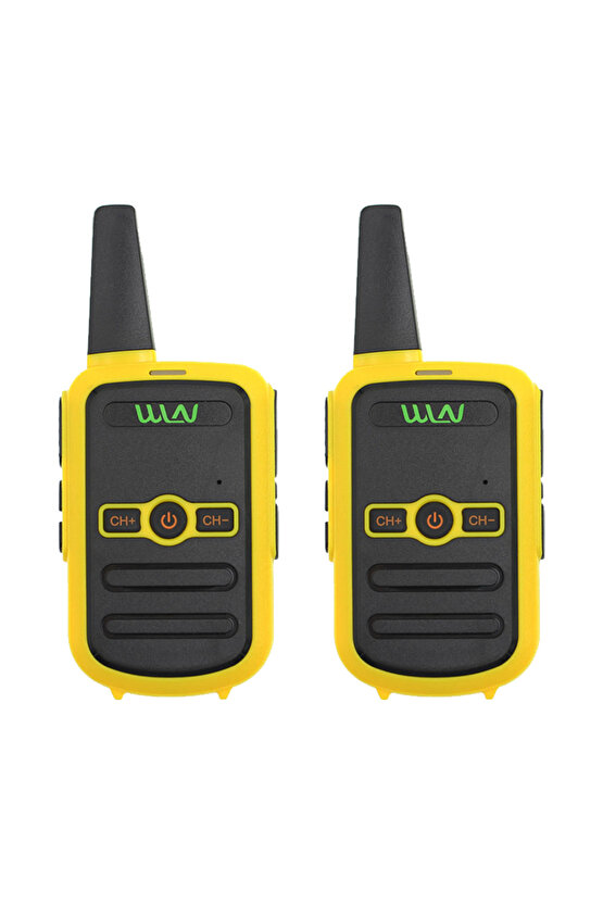 KD-C51 16 Kanal 3-5 Km Sarı Kasa İkili Telsiz (Şarj Aleti Dahil)