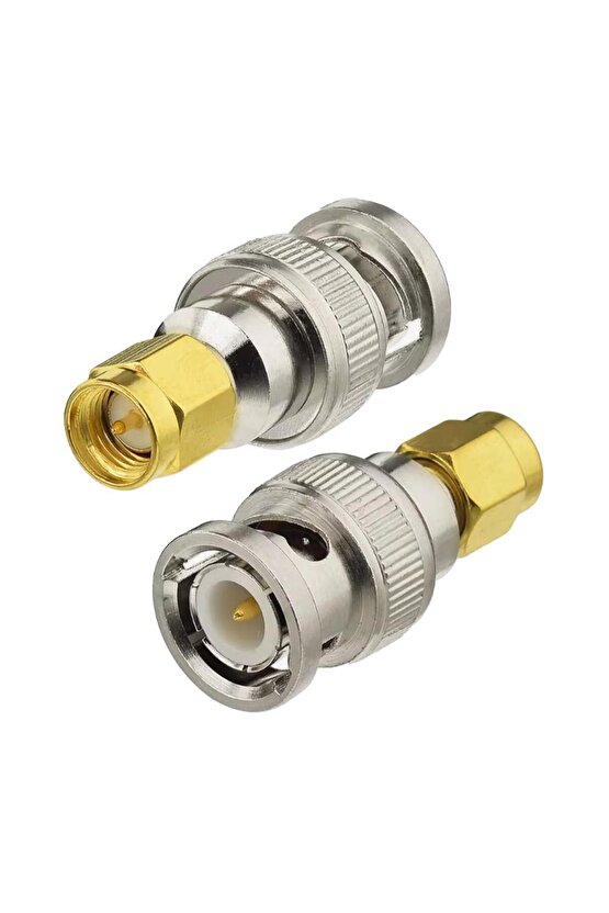 STC-21 BNC Erkek-SMA Erkek Çevirici Konnektör 3 lü Paket