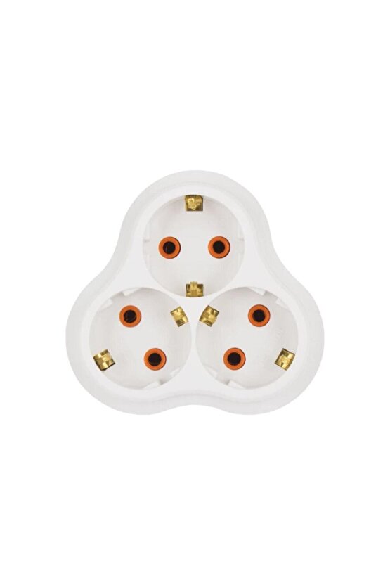 3lü 1,5 Metre Topraklı Grup Priz - (Golyat Priz Hediyeli)