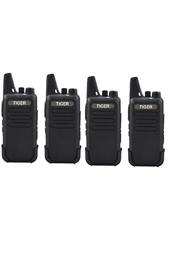 4lü Pmr 446 Türkçe Konuşan El Telsizi Wln Kulaklık Hediyeli Telsiz Tam Takım 9 Parça Set