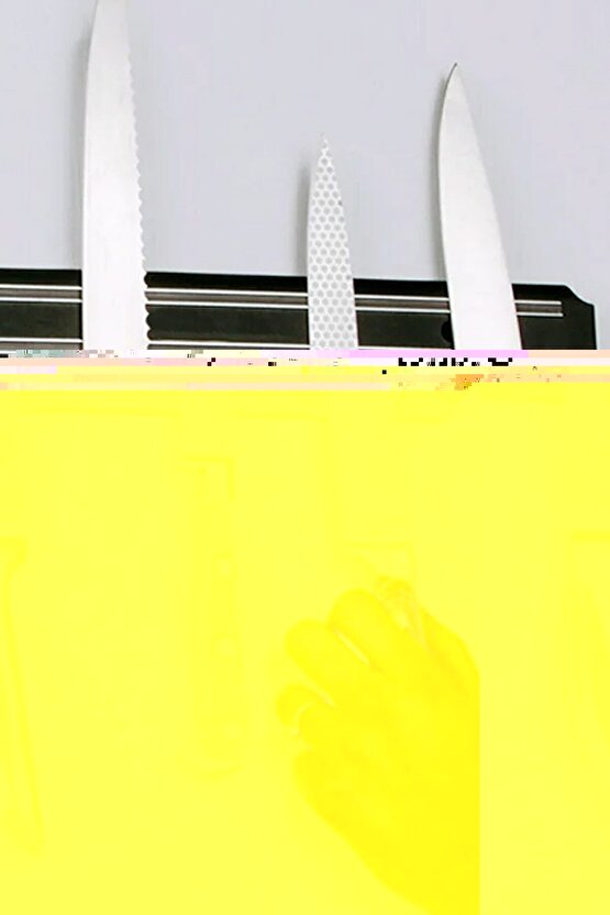 55 cm Mıknatıslı Metal Bıçak ve Alet Tutucu, Güçlü ve Pratik Kullanım