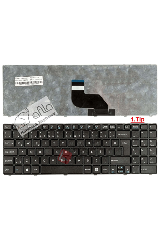 TH-Casper Nirvana A15 Serisi Notebook Klavyesi - Siyah TR ( Casper H36 ile Uyumludur )**