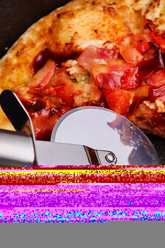 22 Cm Büyük Paslanmaz Çelik Pizza Ruleti