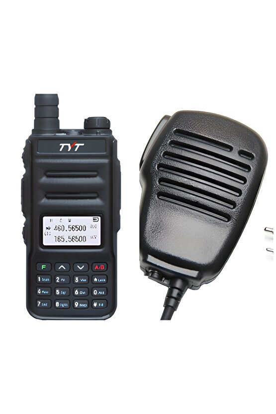 Uv88 Uhfvhf Dual Band Lisanssız El Telsizi Yaka Tipi Mikrofon