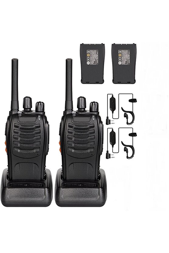 Baofeng 2 Adet Diş Kliniği Telsiz Seti Takımı Pmr Lisanssız Telsiz