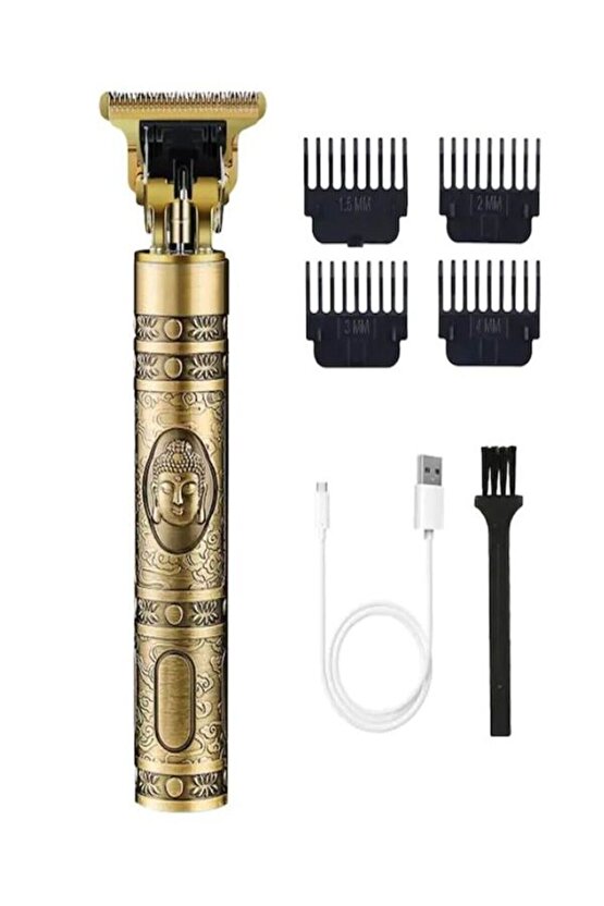 Vintage T9 Tıraş Makinesi Profesyonel Saç Sakal Düzeltme Makinesi