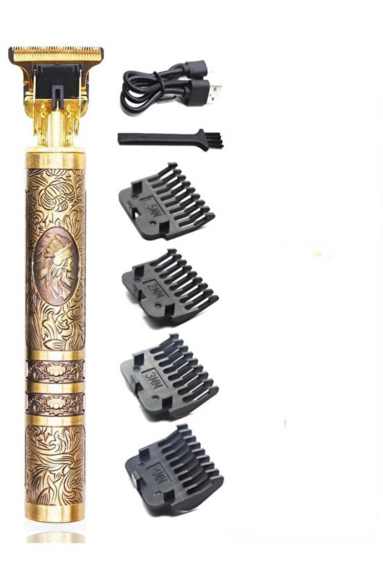 Vintage T9 Tıraş Makinesi Profesyonel Saç Sakal Düzeltme Makinesi