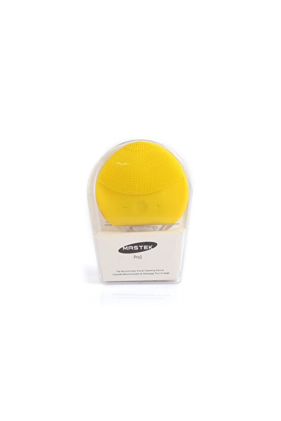 Pro 2 Sarı Renk Yüz Temizleme Cihazı Yüksek Titreşimli Ayar Modu Makyaj Etkisi Peeling Etkisi