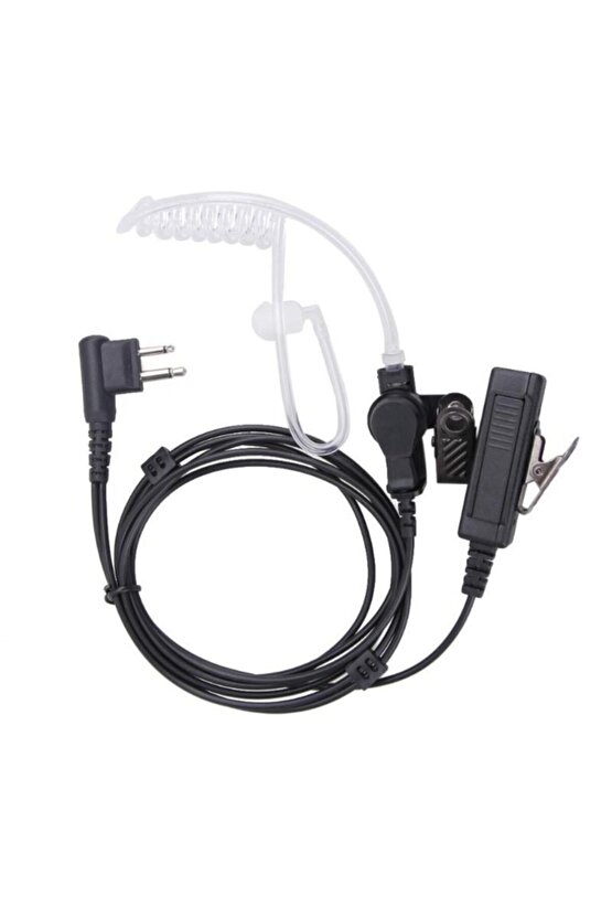 Akustik Hortumlu Telsiz Kulaklığı Motorola Hytera Çiftgirişli