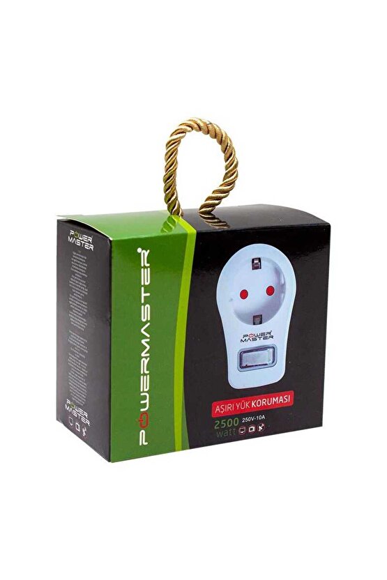 Tekli Akım Korumalı Priz (10A-2500W) - Anahtarlı