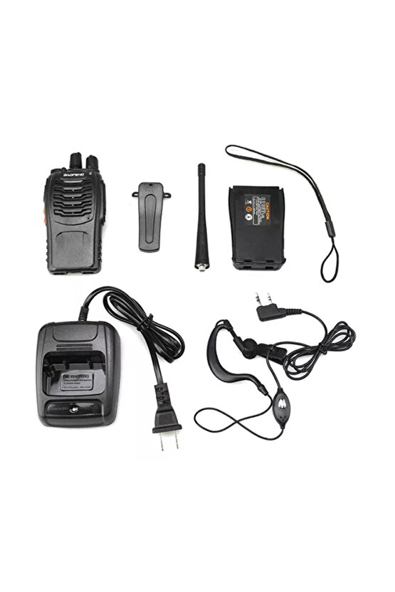 2 Adet Telsiz Zt-v68 Cy Baofeng 999s Telsiz Kulaklık Hediyeli