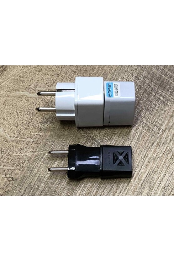 4 Tane Çeşitli Ülkelere Ait Prizleri Dünüştüren Fiş Ucu Seti Türkiye Amerika Ingiltere Arabistan