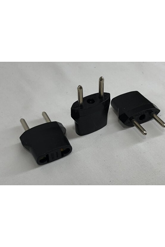 3 Adet Amerikan Tipi Priz Dönüştürücü Fiş Çevirici Adaptörü Türk Ve Avrupa Ya Dönüştüren Aparat