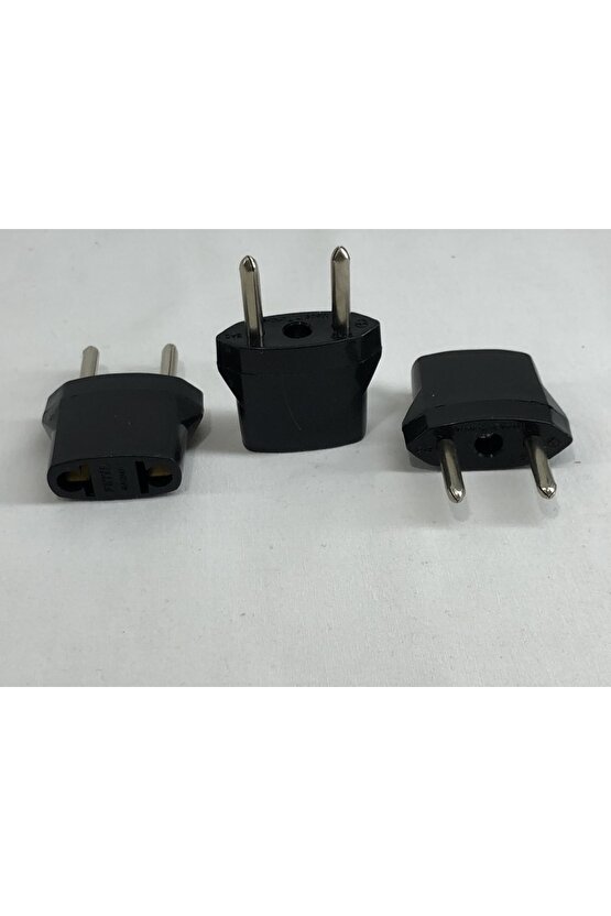 3 Adet Amerikan Tipi Priz Dönüştürücü Fiş Çevirici Adaptörü Türk Ve Avrupa Ya Dönüştüren Aparat