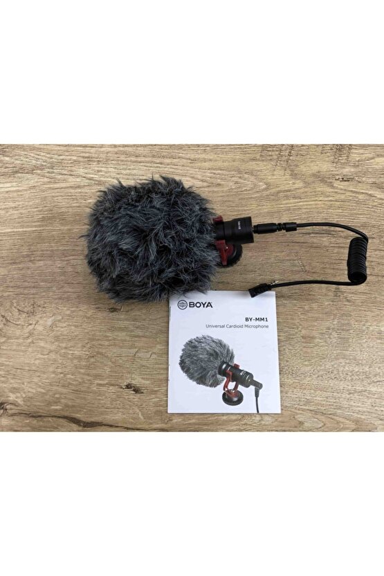 Üniversal Kardioid Tüylü Mikrofon Video Çekimleri Için Rüzgar Sesi Almaz