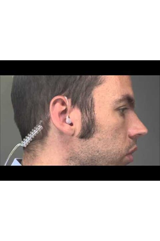 Tekcom Zetcom Safary Baofeng Wouxun Şeffaf Akustik Boyun Gırtlak Mikrofon Kulaklık Seti